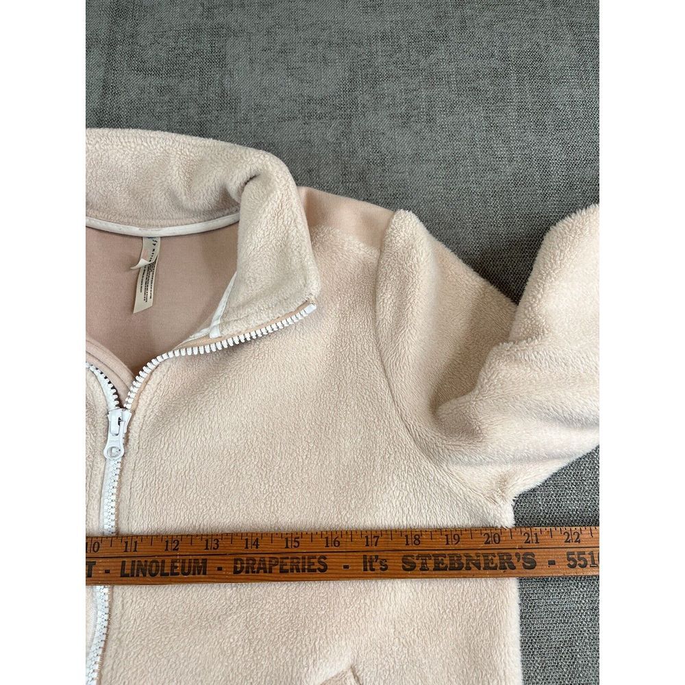 Free People FP Movement Jacket Womens (M) Pink Timeless Fleece Zip Deep Pile - Picture 4 of 8
